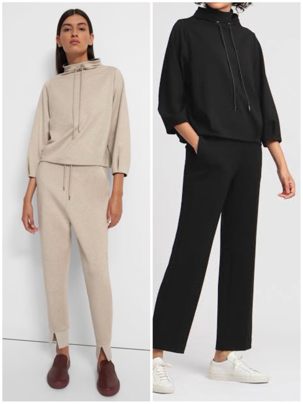 Theory Drawstring Pullover In Double-Knit Jersey … - image 2